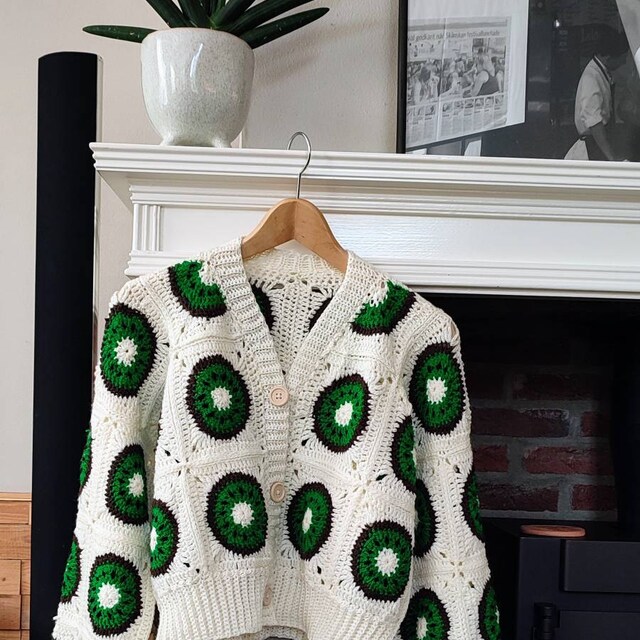 Kiwi Cropped Cardigan *CROCHET PATTERN M/L* - Etsy