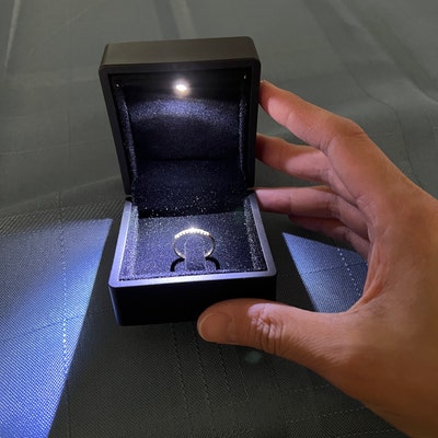 Dainty Diamond Ring / 9 Stone Micro Pave Ring / 14k Solid Gold Diamond ...