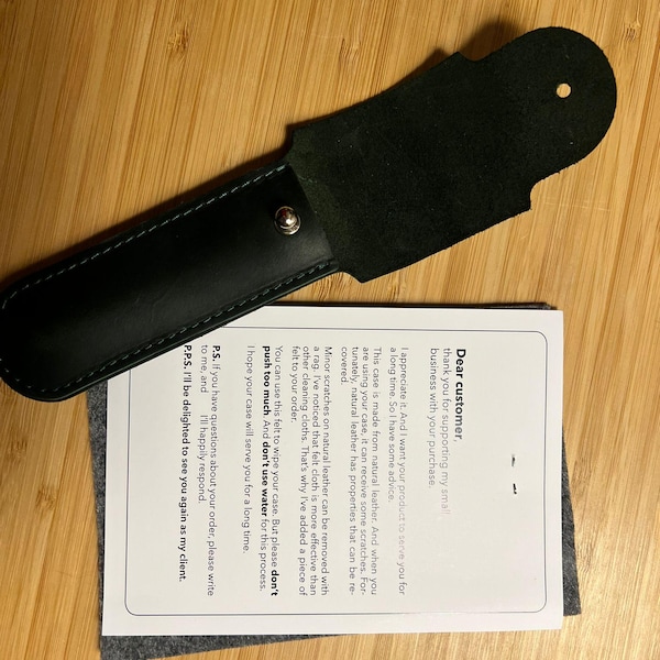 Customized Leather Razor Cover, Handcrafted Leather Razor Case Holder ...
