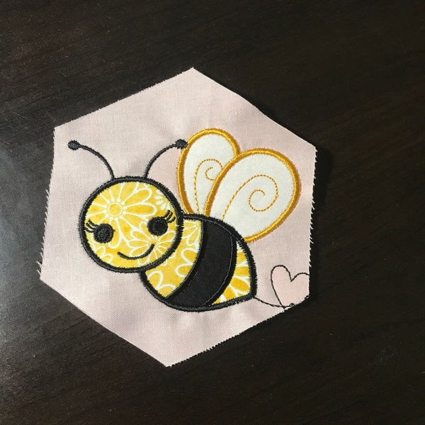 Bumble Bee Applique Machine Embroidery Digtial Design - Etsy