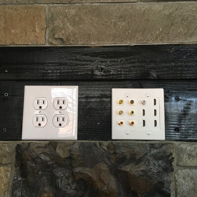 Riteav Piastra A Muro Doppia Con Jack Audio 3.5mm E Porta Ethernet CAT5e: Connessione Tool-less - 3