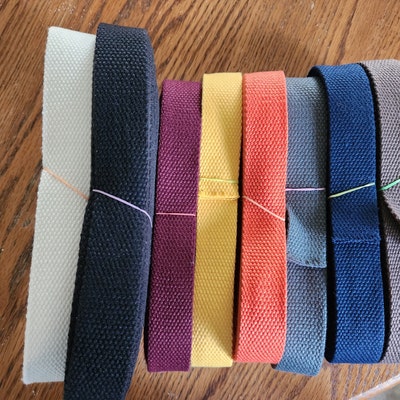 1 Inch Wide Cotton Webbing 25mm Colored Webbing by the Yard - Etsy