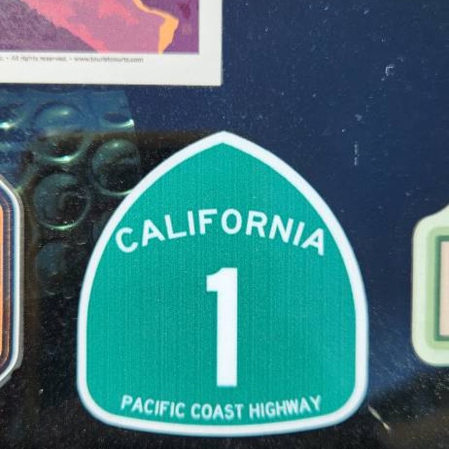 Pacific Coast Highway Sign Sticker - Decal - American Made - UV