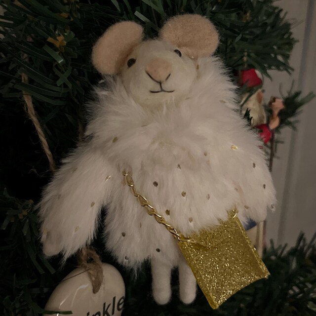 クリスマスマウス、フェルト、オーナメント、クリスマスツリー、動物