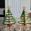 Christmas Tree Kit. Miniature Wooden Desktop Tree Made From a Single ...
