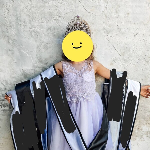 Square Neck Floor Length Princess Long Sleeves Flower Girl Dresses with Beading main image 0