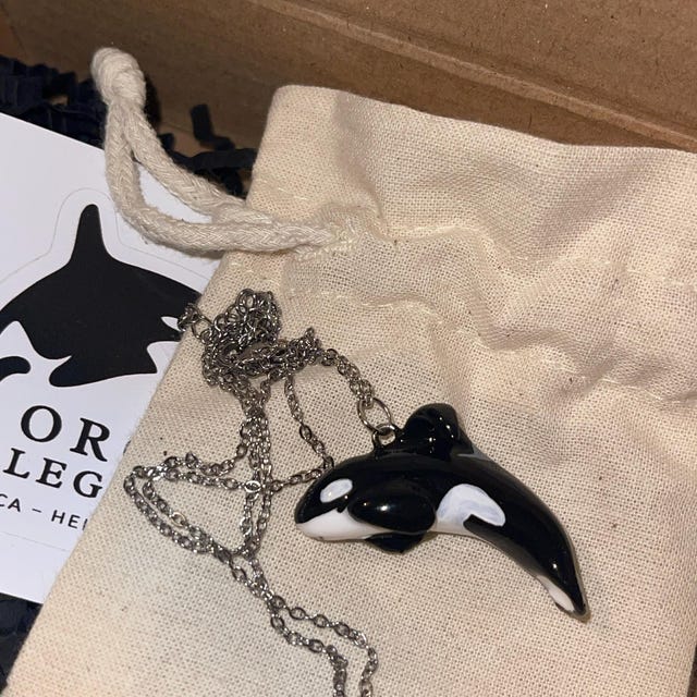 Orca Pendant - Keiko - Etsy