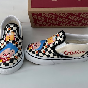 Checkerboard shop fire vans