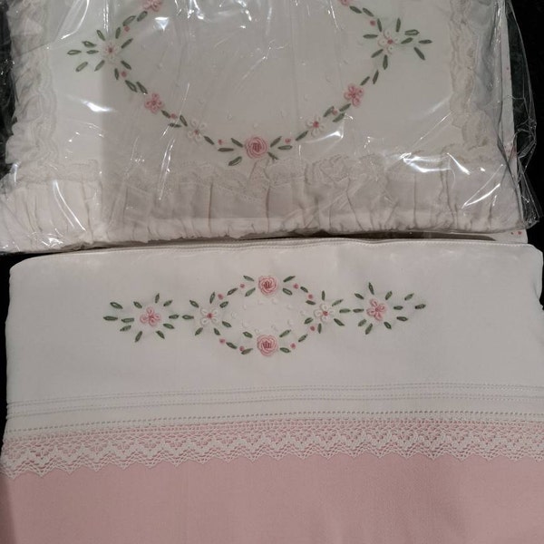 Monogram Cot Lily Pink Personalized 4 Piece Baby Quilted Bedspread Set | Hand ...