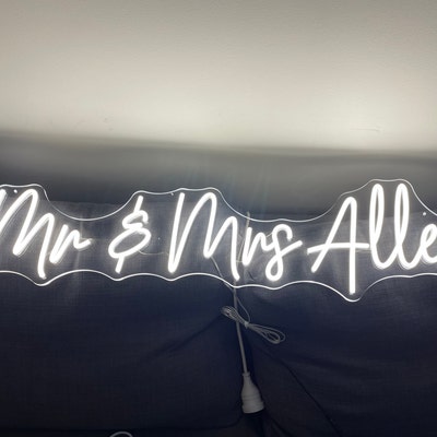 Custom Wedding Party Neon Sign Flex Led Neon Light Sign Custom Neon ...