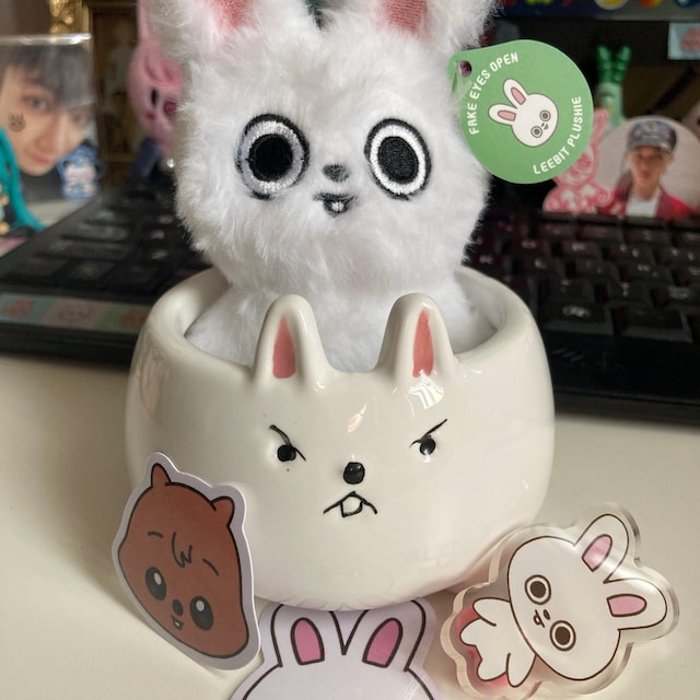 フェイクアイズオープン リービット ぬいぐるみ 予約販売 - Etsy 日本