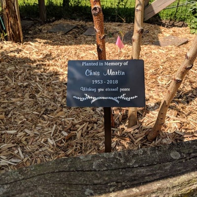 Memorial Garden Markers, Memorial Plaque, Metal Plaques, Memorial Tree ...