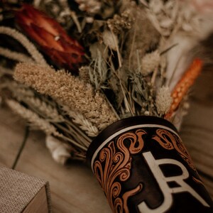 Custom Leather Bouquet Wrap — 𝙻𝚎𝚊𝚝𝚑𝚎𝚛 & 𝚃𝚑𝚒𝚗𝚐𝚜 𝙲𝚘.
