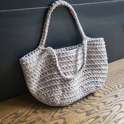 Beach Bag Pattern Crochet Bag Pattern Basket Tote Bag - Etsy