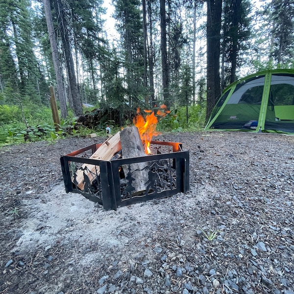 Bigfoot Fire Pit | Bigfoot Gifts | Large Sasquatch Steel Fire Pit ...
