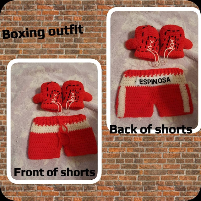 A customer's finished Baby Boxer Crochet Pattern