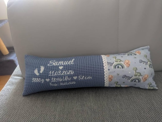 Kundenfoto eines Geburtskissens (Etsy-Bewertung)
