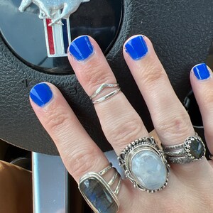 925 Silver Stacking Rings, Midi, Stackers, 27 Styles, Made In USA To Any Size - UK - Foto 4