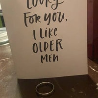 Lucky for You, I Like Older Men Birthday Card BD0003 - Etsy
