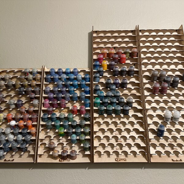 Miniature Collection Rack GREAT RACK System -the BIG Rack 4 Section Bundle - Miniature Painter's ...
