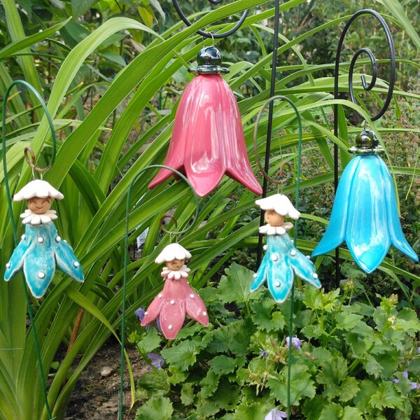 Keramik Glockenblume handgefertigte Keramik Blume für Geschenk