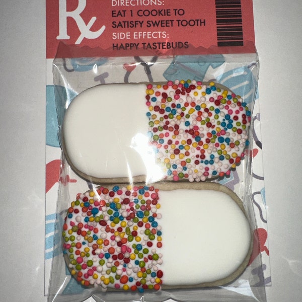 PYO Cookie Bag Topper - 4" and 5" - Paint Your Own Cookie Instructions ...