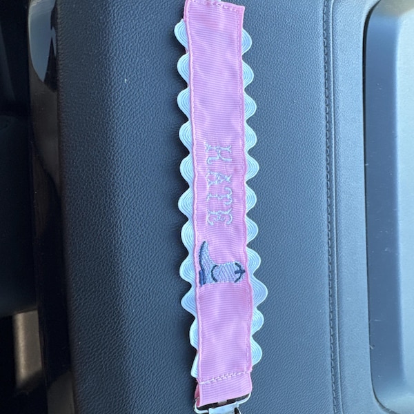 Monogrammed Pacifier Clip | Personalized Embroidered Paci Holder | Baby ...