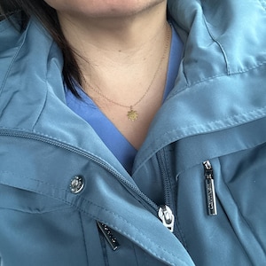 Customer photo, Snowflake Necklace