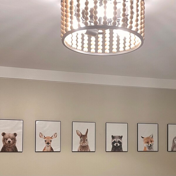 Woodland Nursery Prints, Woodland Animal Prints, Nursery Animal Print ...