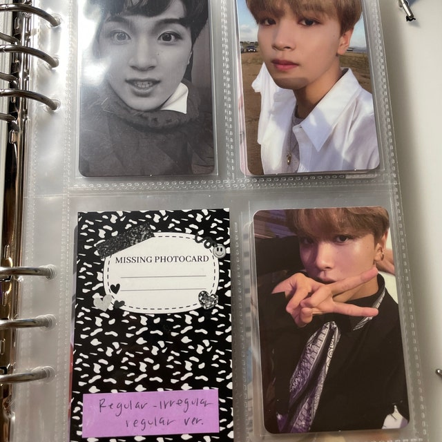 Remplissage de classeur de cartes photo kpop : pack noir -  France