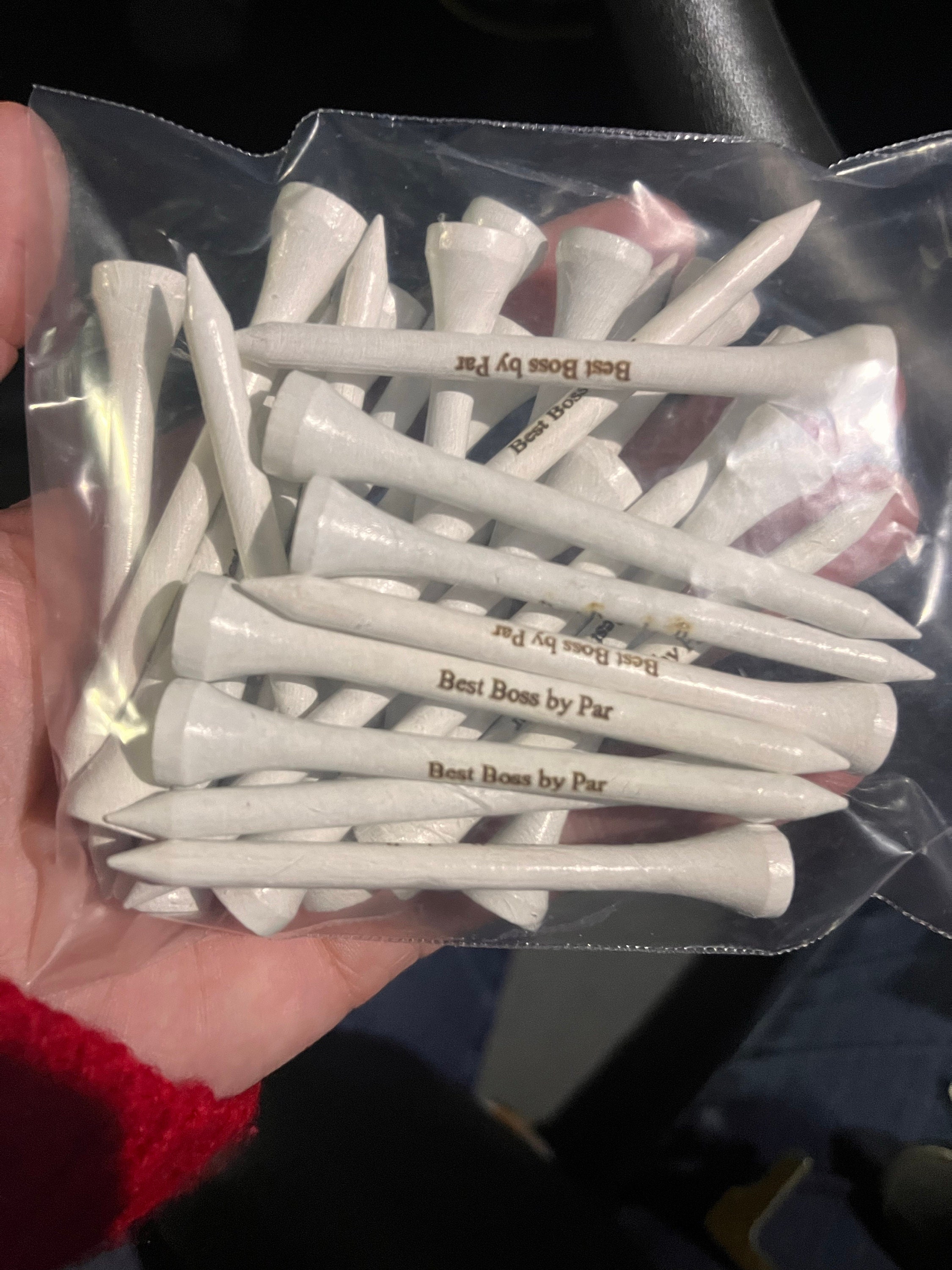 Set of 15 Personalized Golf Tees - Laser Engraved - 2.75 inch - Any Color