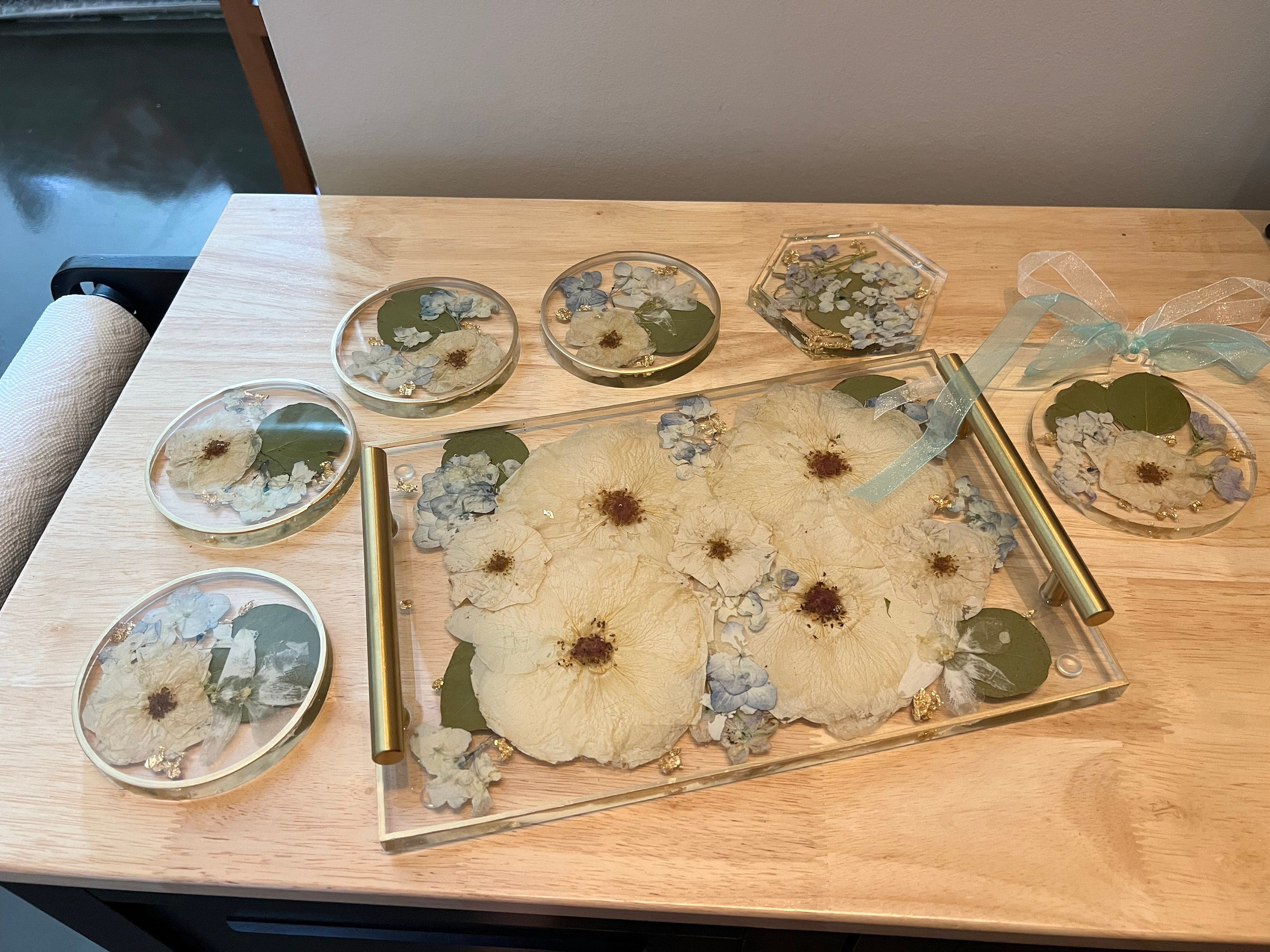 Preserved flowers from Brittany's etsy review