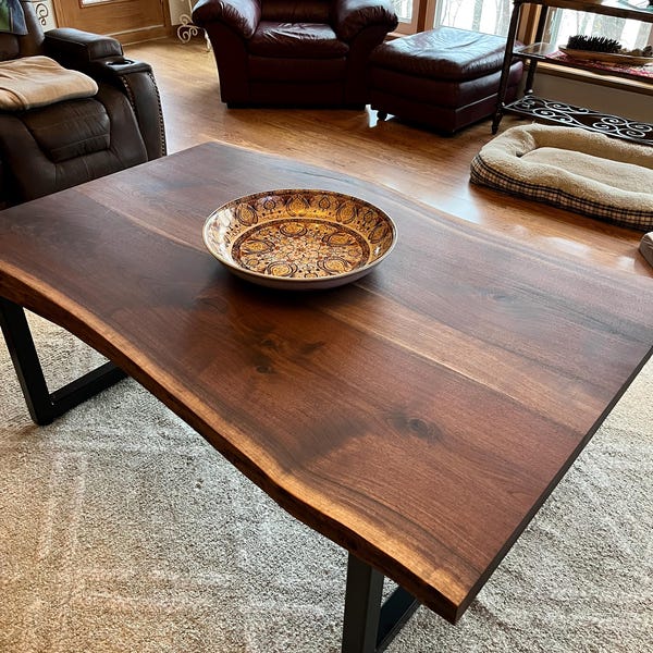 Good Wood Coffee Table Legs (solid Walnut) Etsy