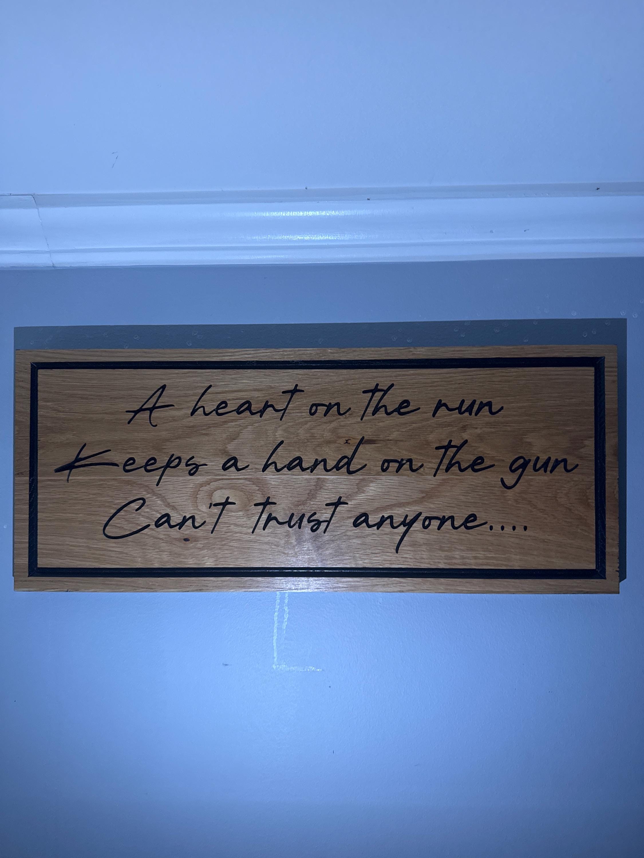 Personalized Wood Framed Quote Sign: Custom Wall Art