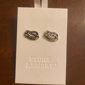 LSU Earrings For Women - LSU Tigers Stud Earrings - Hypoallergenic
