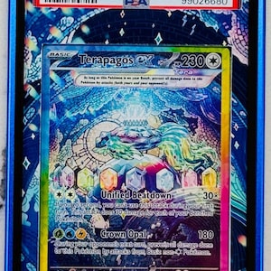 Terapagos Ex SAR PSA CGC Beckett | Extended Art Display Case for Pokemon Card - Etsy Terapagos Ex SAR PSA CGC Beckett | Extended Art Display Case for Pokemon Card - Etsy
