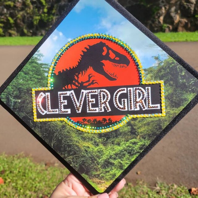 Grad Cap Topper Clever Girl Graduation Cap Decorations by