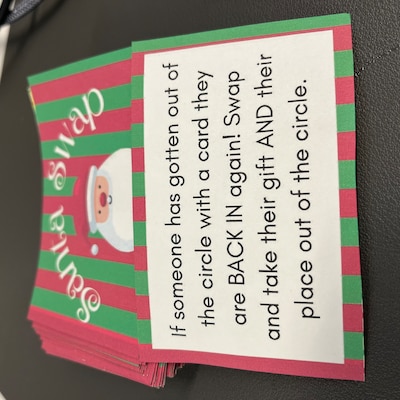 Santa Swap: Printable Holiday Gift Exchange Game With 48 Cards - Etsy