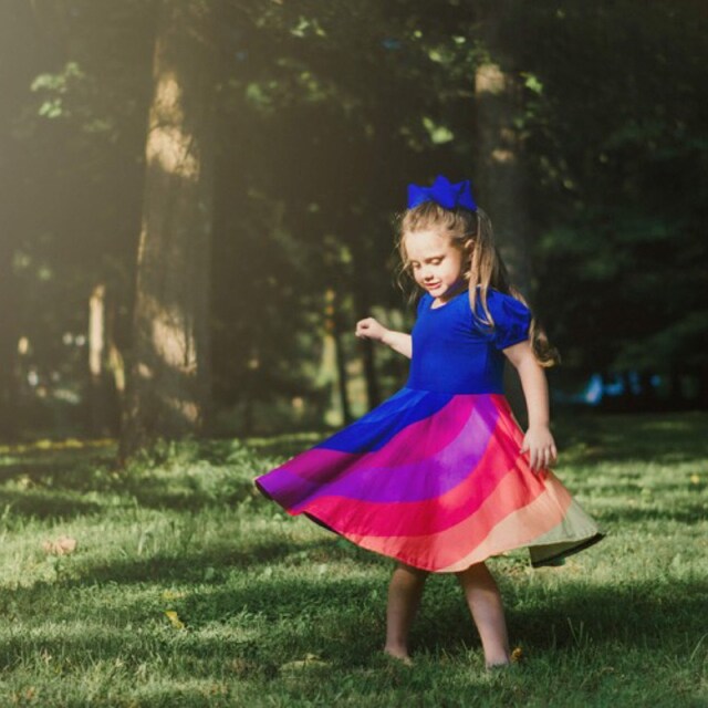 Lemon loves lime rainbow twirl clearance dress