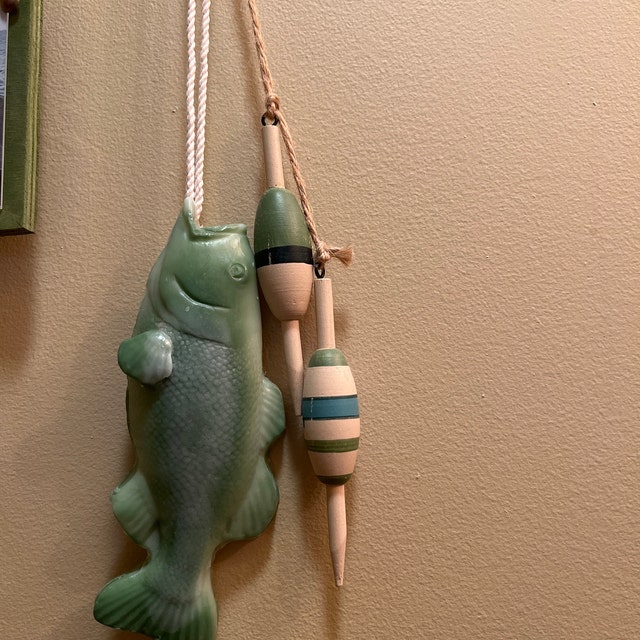 Fish Soap on a Rope Realistic Hand Painted Fun Gift for Outdoorsmen,  Fisherman, Adults Kids 