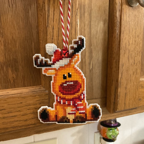 Christmas Reindeer Cross Stitch Pattern PDF Download Double-sided ...