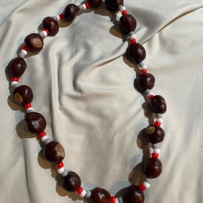 Buckeye Necklace with Block O Pendant