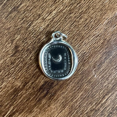 Moon Wax Seal Necklace What is Heaven Without Thee Quid Sine Te Coelum ...