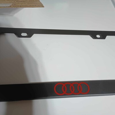 Black Stainless License Plate Frame Black TRD-Style 3D Emblem License Plate Frame – Stainless Steel, Rust-Free, 1-Year Warranty Trd Plate Frame - Foto 11