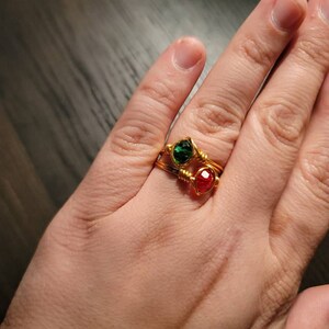 Rowan and Aelin Wire Ring Set of 2 Throne of Glass Inspired - Etsy