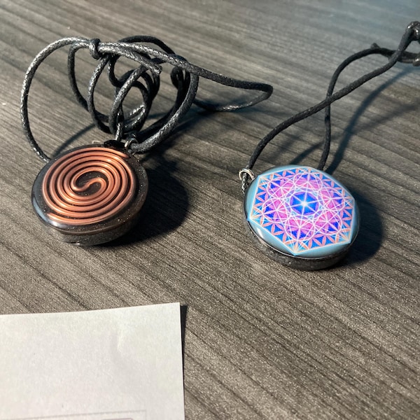 Metatrons Cube - Sacred Geometry - Orgone Vortex Tesla Orgonite Pendant ...