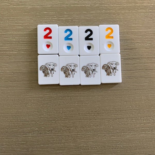 Straight Rummikub Set for Christmas - Personalized Rummikub Racks With ...