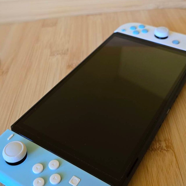 Custom 2-tone Sea Salt Blue and White Themed Nintendo Switch