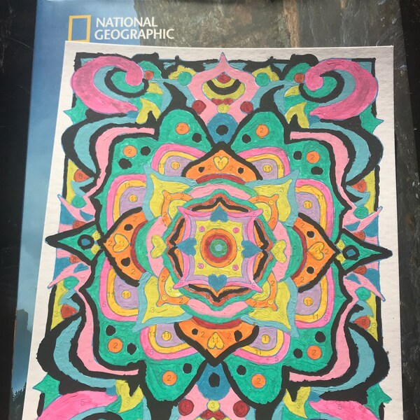 Paint by Number / Volcano / 11x14 / Craft Kit / DIY / Vintage Style ...