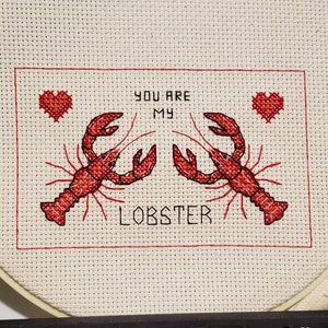 Download You Are My Lobster Cross Stitch Pattern Pdf Friends Cross Etsy
